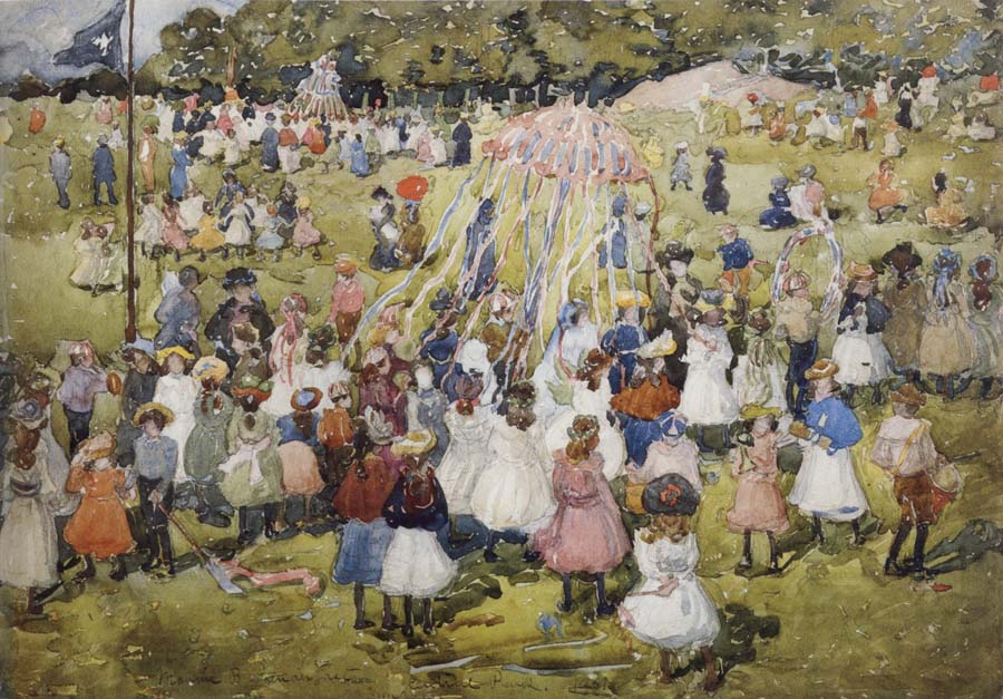 Maurice Prendergast May Day,Central Park